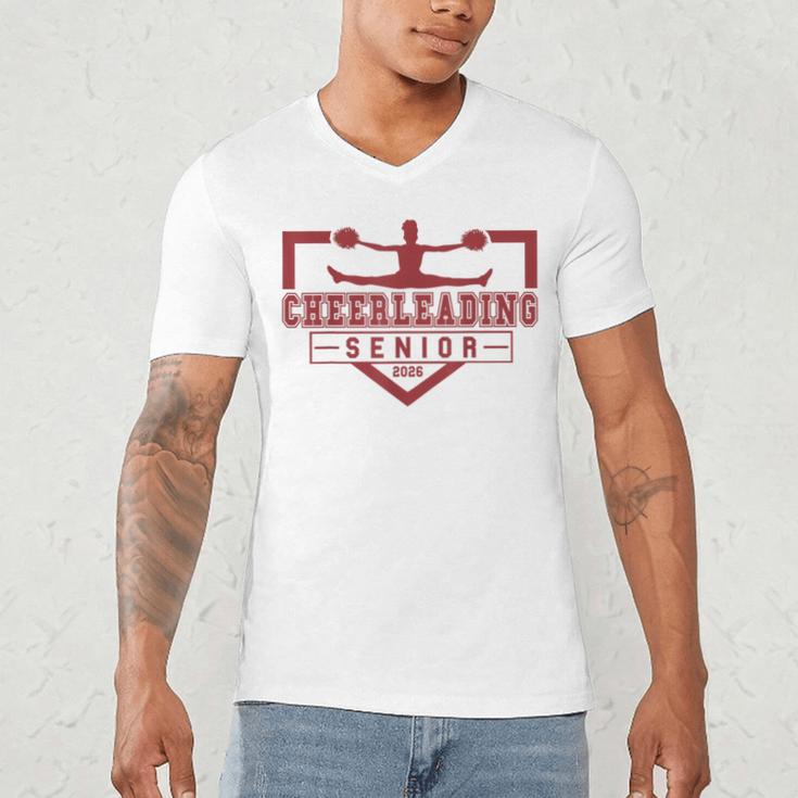 Cheerleading Senior Night Cheer Senior 2026 Graduation 69 Men's V-Neck T-Shirt