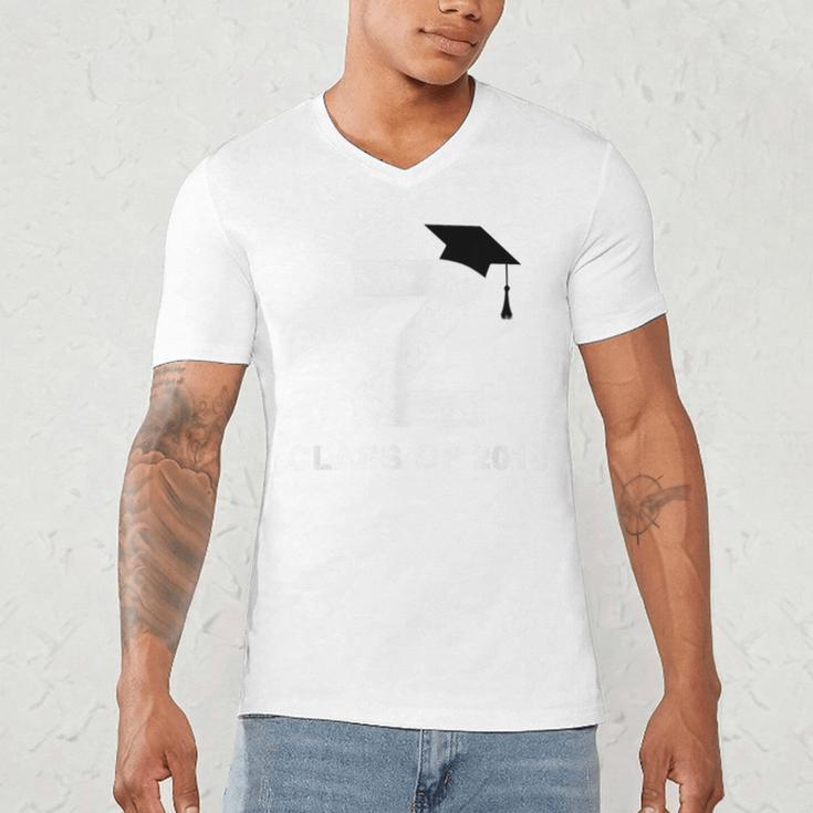 Class Of 2018 Last Name Letter Z Graduation Men's V-Neck T-Shirt