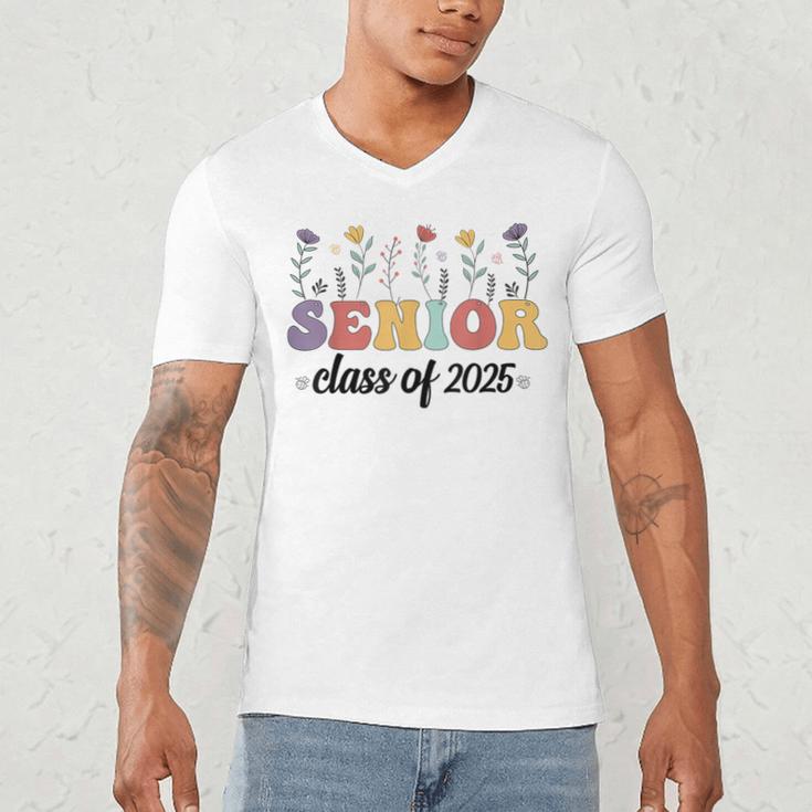 Class Of 2025 Senior 25 High School Graduation Men's V-Neck T-Shirt