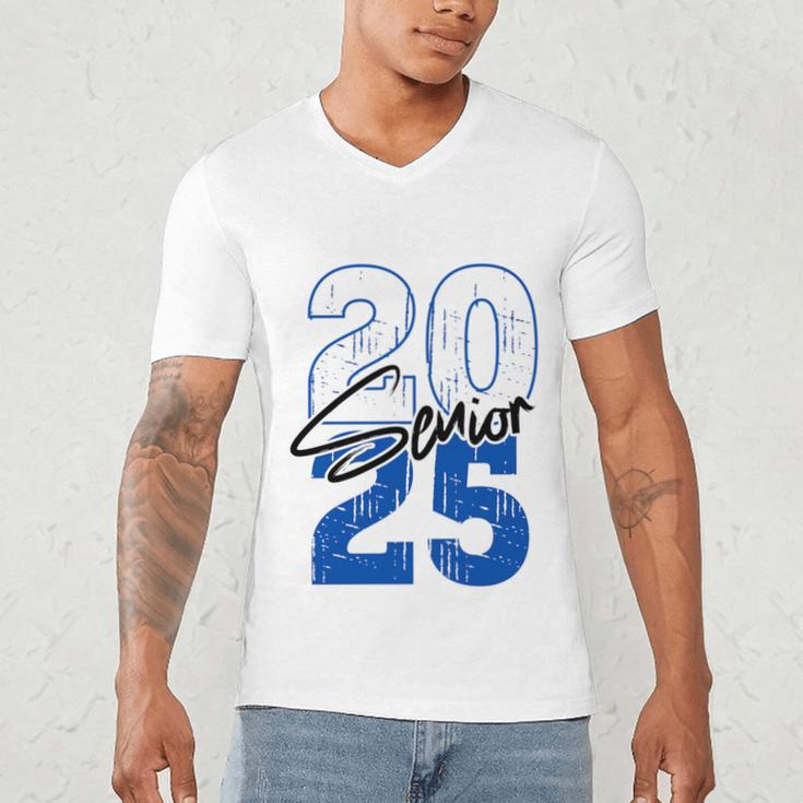 Class Of 2025 Senior Graduation 2025 Blue Men's V-Neck T-Shirt