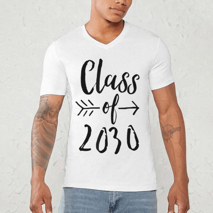 Class Of 2030 Graduation Kindergarten Seniors Men's V-Neck T-Shirt
