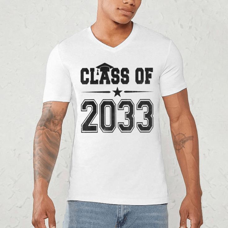 Class Of 2033 Shirt Graduation Men's V-Neck T-Shirt
