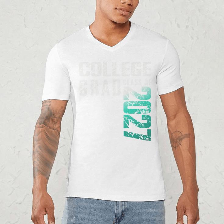 College Grad Class Of 2027 Graduation Men's V-Neck T-Shirt