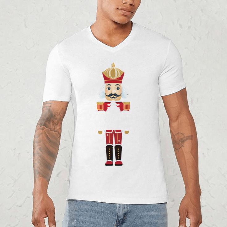 Cool Dad Nutcracker Christmas Family Matching Pajama Men's V-Neck T-Shirt