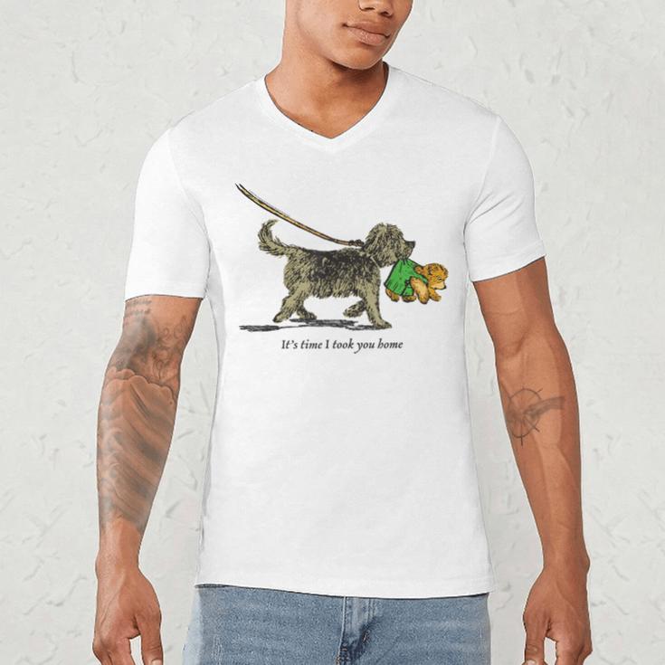 Corduroy Time I Took You Home Teddy Bear Children's Book Men's V-Neck T-Shirt Corduroy Time I Took You Home Teddy Bear Children's Book Men's V-Neck T-Shirt