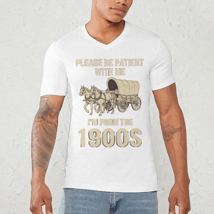 Country Please Be Patient With Me I'm From The 1900s Vintage Premium Tri-Blend Men's V-Neck T-Shirt Country Please Be Patient With Me I'm From The 1900s Vintage Premium Tri-Blend Men's V-Neck T-Shirt