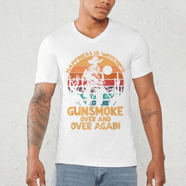 Cowboy Joy Nostalgia Television For Western Lovers Men's V-Neck T-Shirt