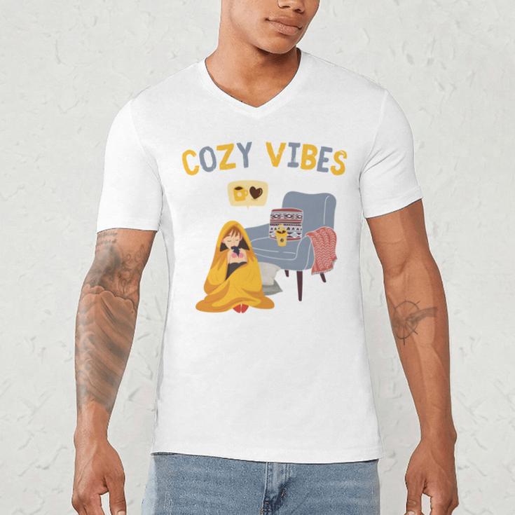 Cozy Vibes Atmospheric Introvert Men's V-Neck T-Shirt