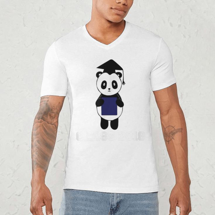 Cute Graduation Panda Class 2018 Men's V-Neck T-Shirt