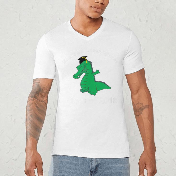 Dabbing Later Gator Graduation Class Of 2018 T-Shirt Men's V-Neck T-Shirt