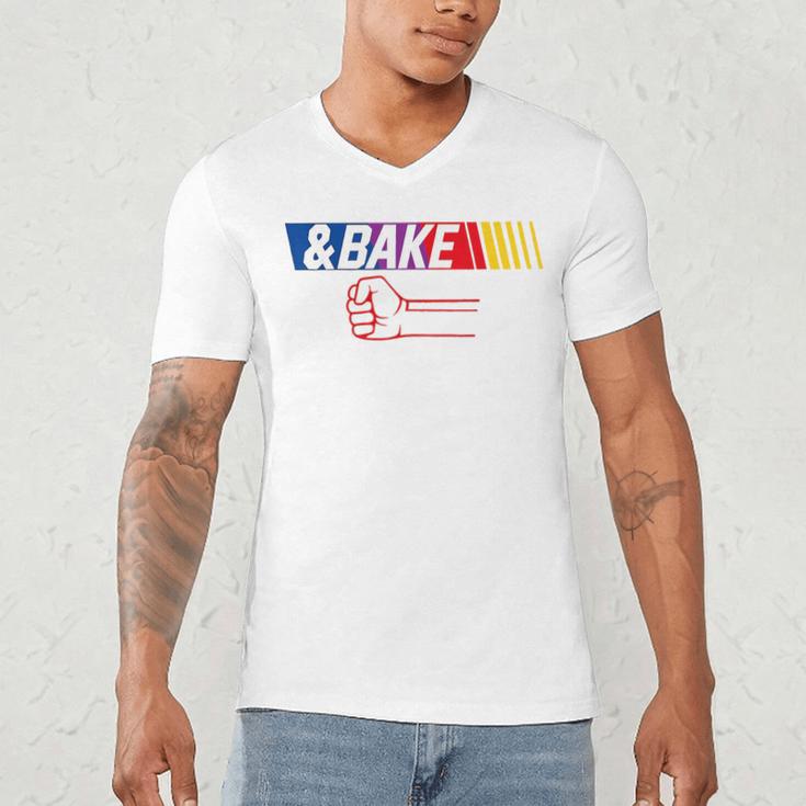 Dad Kid Matching Shake And Bake Bake Men's V-Neck T-Shirt