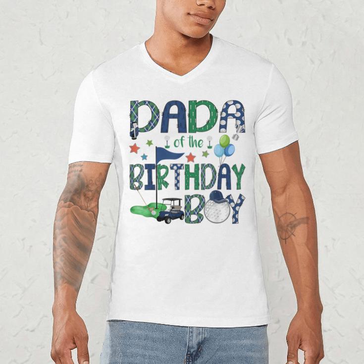 Dada Of The Birthday Boy Hole In One Golf Lover Men's V-Neck T-Shirt