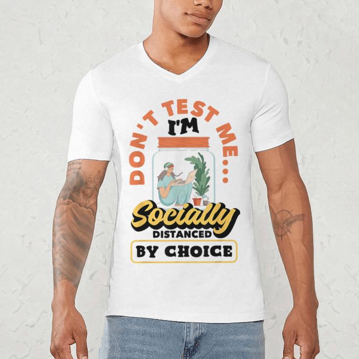 Don't Test Me Introvert's Men's V-Neck T-Shirt Don't Test Me Introvert's Men's V-Neck T-Shirt