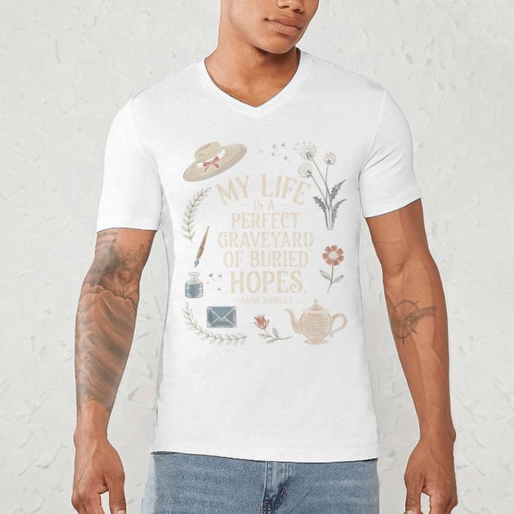 Dramatic Book Lover Quote Men's V-Neck T-Shirt