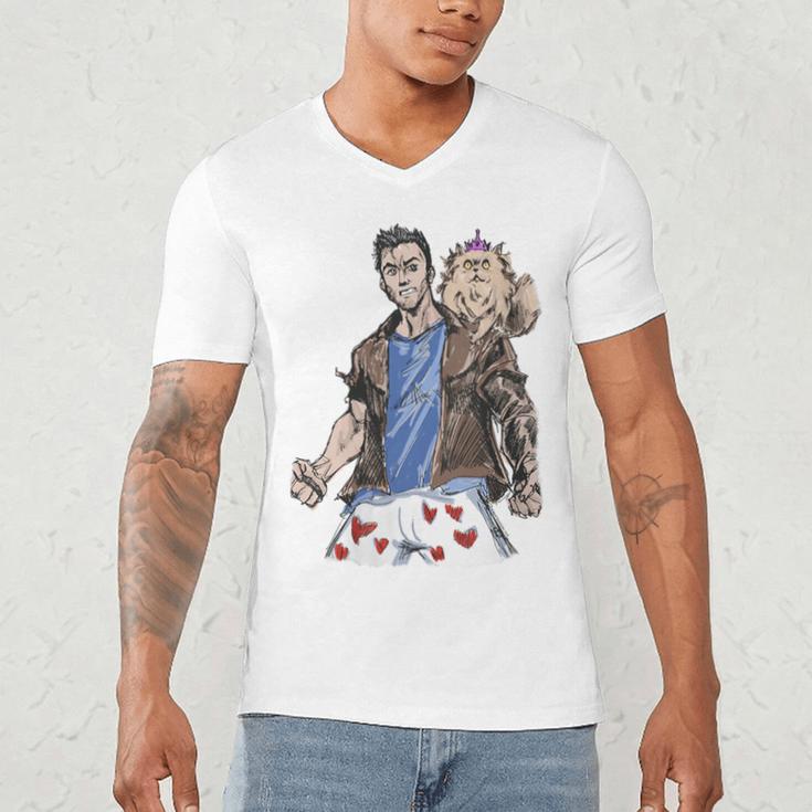 Dungeon Crawler Carl Sketchbook Princess Donut And Carl Book Men's V-Neck T-Shirt Dungeon Crawler Carl Sketchbook Princess Donut And Carl Book Men's V-Neck T-Shirt