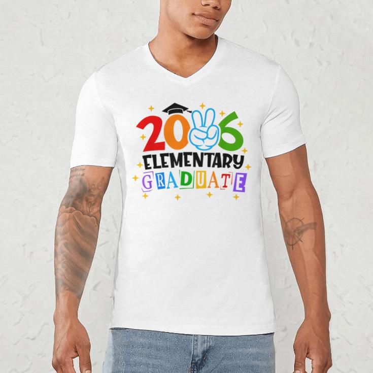 Elementary Graduate 2026 Graduation Class Of 2026 Kids Men's V-Neck T-Shirt