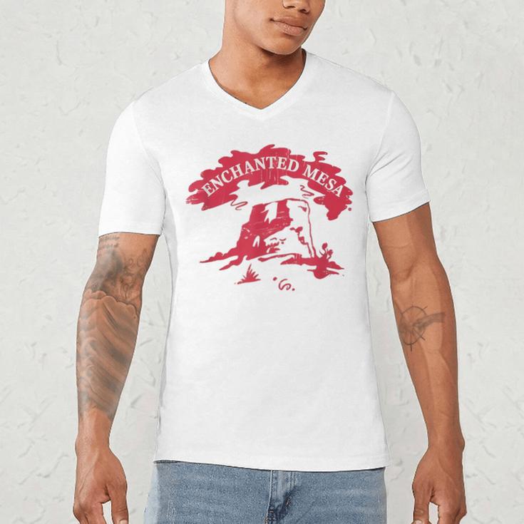 Enchanted Mesa Plateau Nostalgia Men's V-Neck T-Shirt