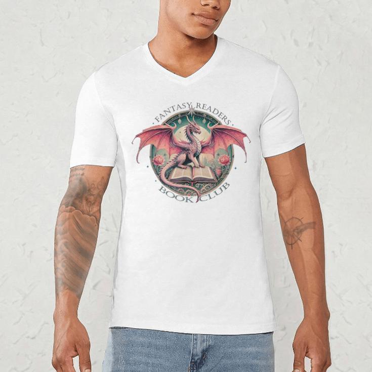 Fantasy Readers Book Club Fantasy Reader Men's V-Neck T-Shirt Fantasy Readers Book Club Fantasy Reader Men's V-Neck T-Shirt