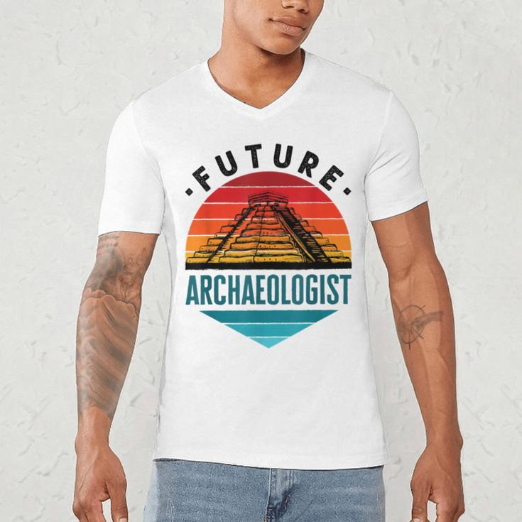 Future Archaeologist Pyramid Archaeology Student Graduation Men's V-Neck T-Shirt