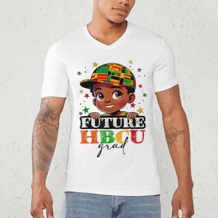 Future HBCU Grad History Boys Kids Graduation HBCU Men's V-Neck T-Shirt