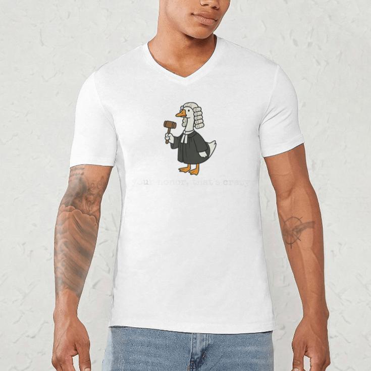 Goose Silly Lawyer Law School Graduation Future Lawyer Men's V-Neck T-Shirt