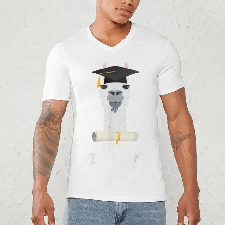 Graduation For Him & Her Got My Dip-Llama Men's V-Neck T-Shirt