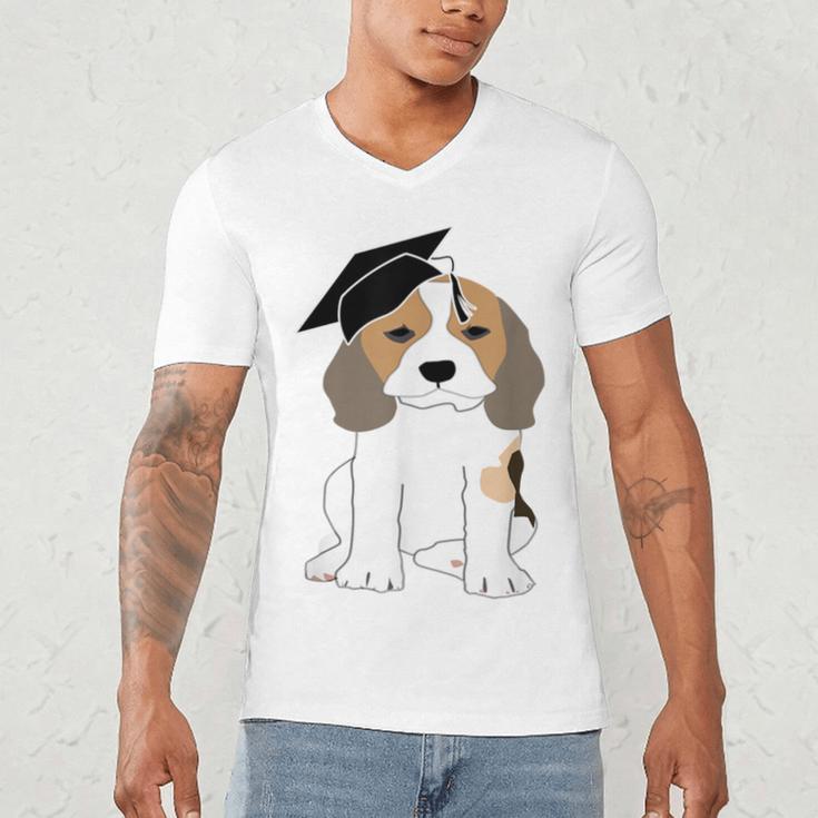 Graduation Beagle Dog 2017 Graduate Graduation Tee Men's V-Neck T-Shirt