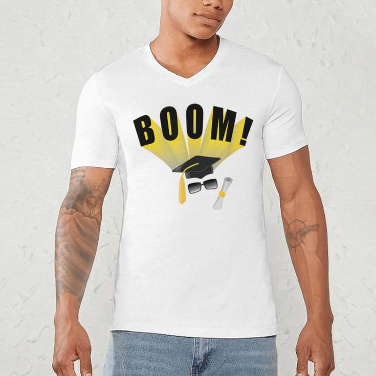 Graduation Cap And Diploma For Proud Graduation Men's V-Neck T-Shirt