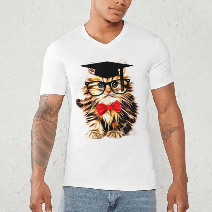 Graduation Cat Class Of 2023 Men's V-Neck T-Shirt