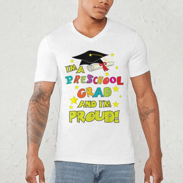 Graduation Class 2018 Cap Gown Shirt Preschool Grad Proud Men's V-Neck T-Shirt