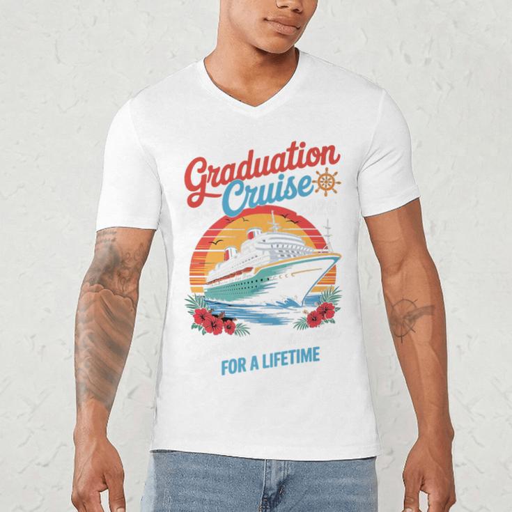 Graduation Cruise Trip Class Of 2026 Senior Summer Vacation Premium Men's V-Neck T-Shirt