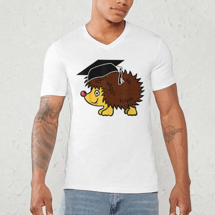 Graduation Hedgehog 2017 Graduate Graduation T-Shirt Men's V-Neck T-Shirt