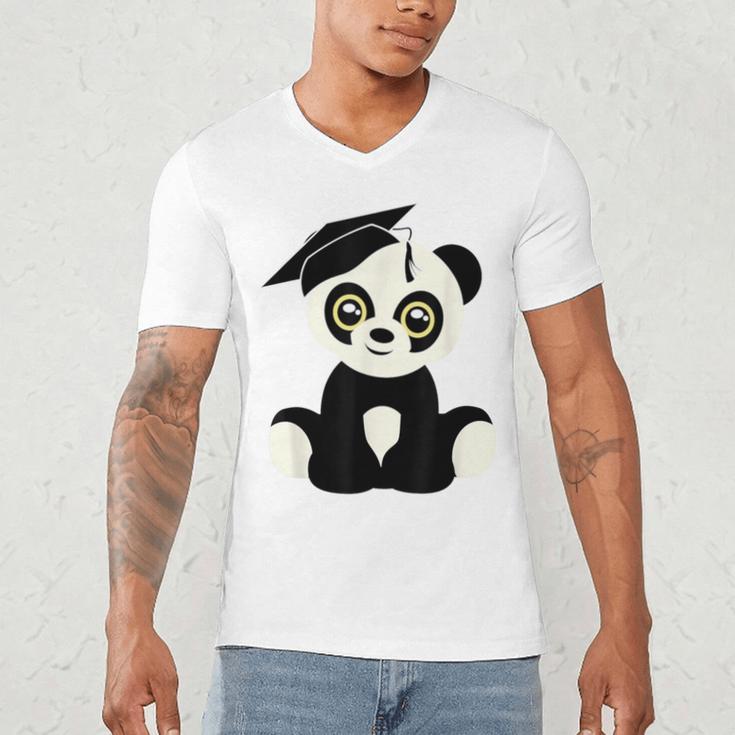 Graduation Panda Bear 2017 Graduate Graduation T-Sh Men's V-Neck T-Shirt