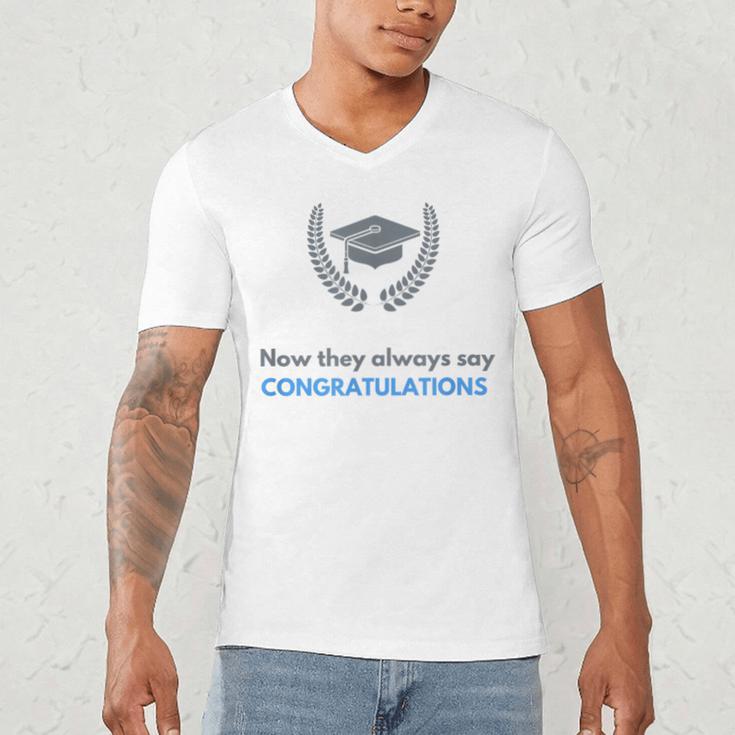 Graduation Tshirt For Men Women And Kids Men's V-Neck T-Shirt