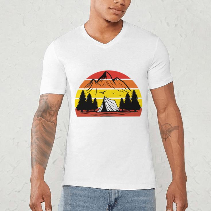 I Hate People That's Why I Camp Camper Meme Introvert Men's V-Neck T-Shirt