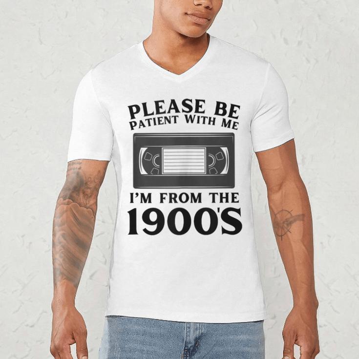 Over The Hill Please Be Patient I'm From The 1900s VHS Men's V-Neck T-Shirt Over The Hill Please Be Patient I'm From The 1900s VHS Men's V-Neck T-Shirt