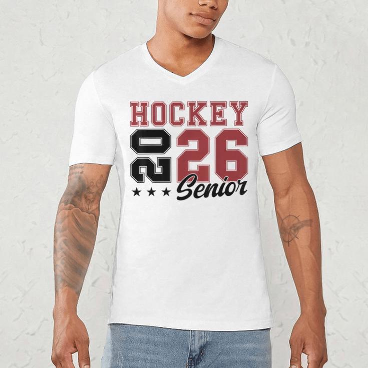 Hockey Senior Night Hockey Senior 2026 Graduation 59 Men's V-Neck T-Shirt