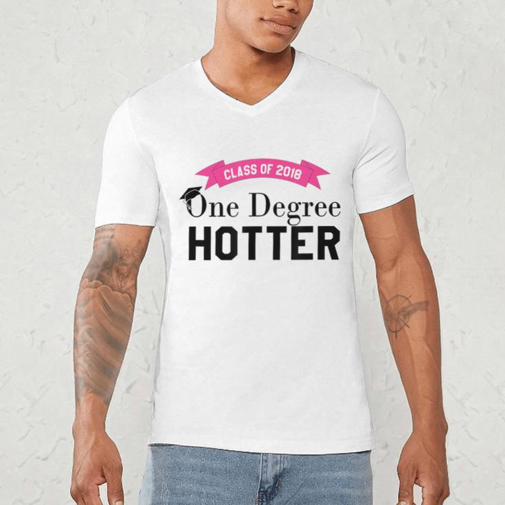 Hotter By One Degree Class Of 2018 Graduation T-Shirt Men's V-Neck T-Shirt