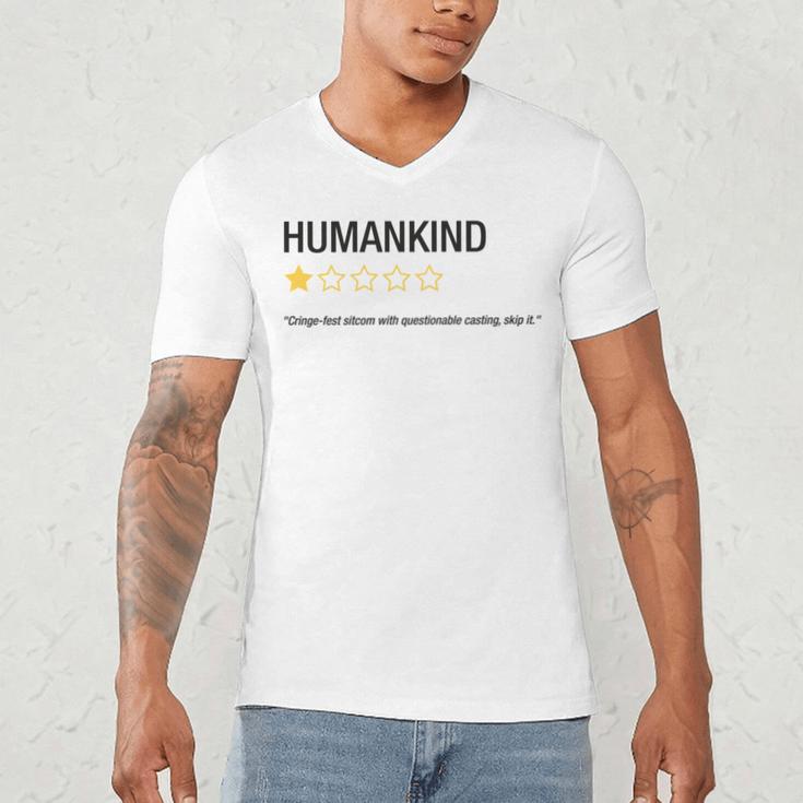Humankind One Star Introvert People Rating Men's V-Neck T-Shirt Humankind One Star Introvert People Rating Men's V-Neck T-Shirt