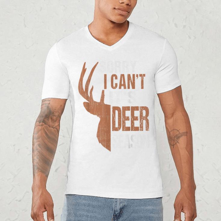 Hunting Sorry Deer Season Hunter Dad Father Day Men's V-Neck T-Shirt Hunting Sorry Deer Season Hunter Dad Father Day Men's V-Neck T-Shirt