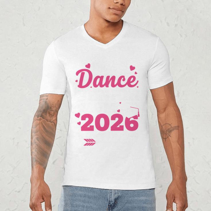 I'm A Dance Senior Mom 2026 Of Course I'm Crying Graduation Men's V-Neck T-Shirt