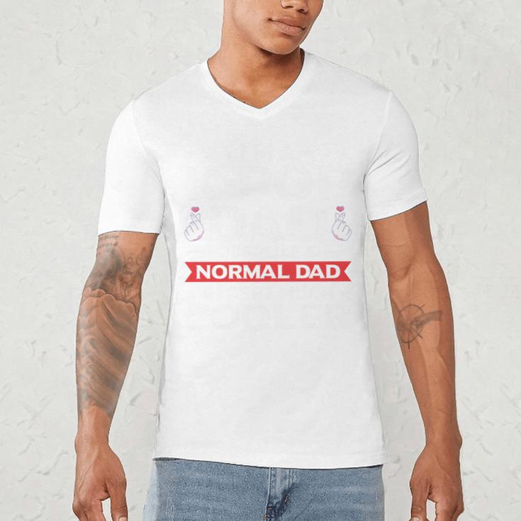I'm A K-Pop Dad Just Like Normal Dad Except Much Cooler Men's V-Neck T-Shirt