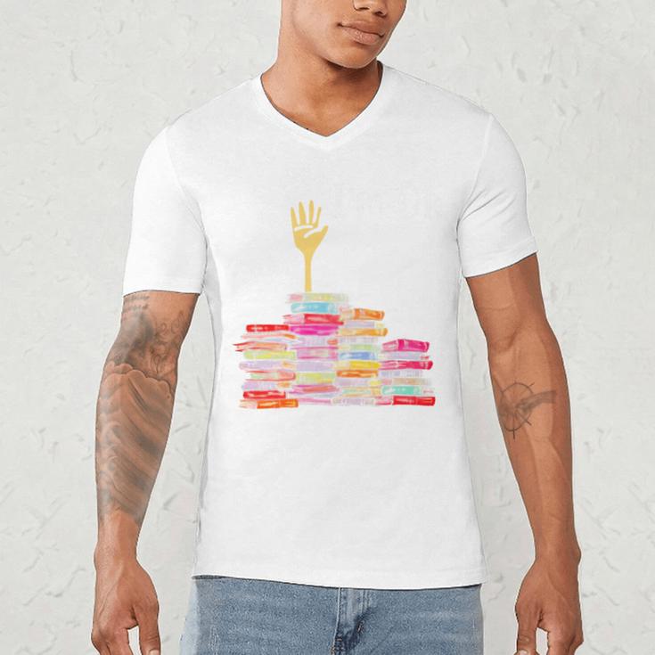I'm Ok Books Boooks Lover Premium Tri-Blend Men's V-Neck T-Shirt