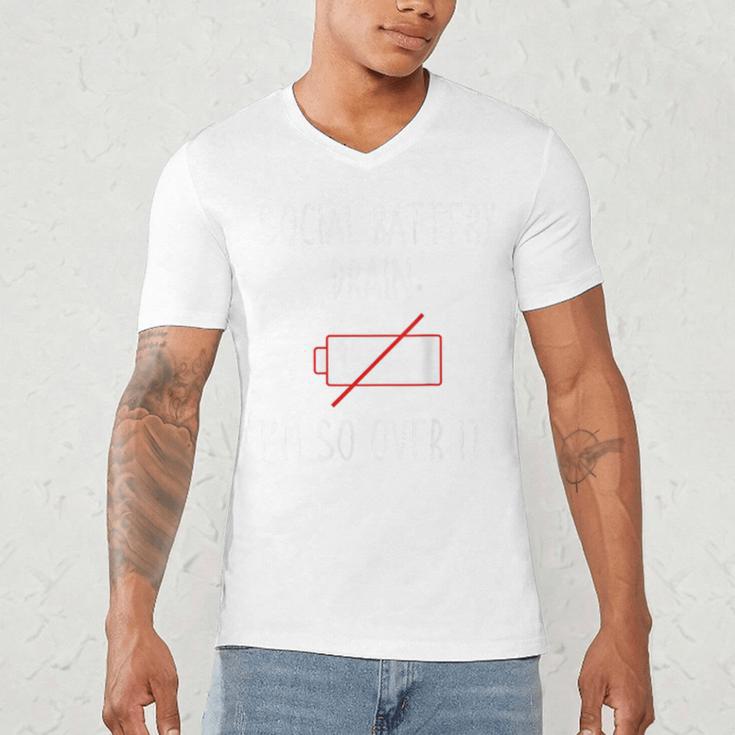 I'm So Over It Saying For Introvert And Shy People Men's V-Neck T-Shirt