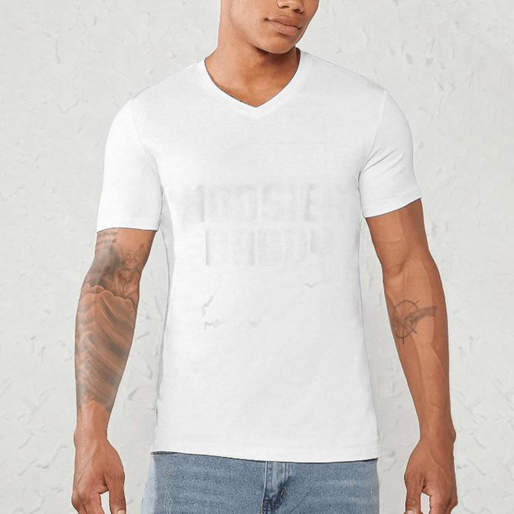 Indiana Hoosier Dad Men's V-Neck T-Shirt