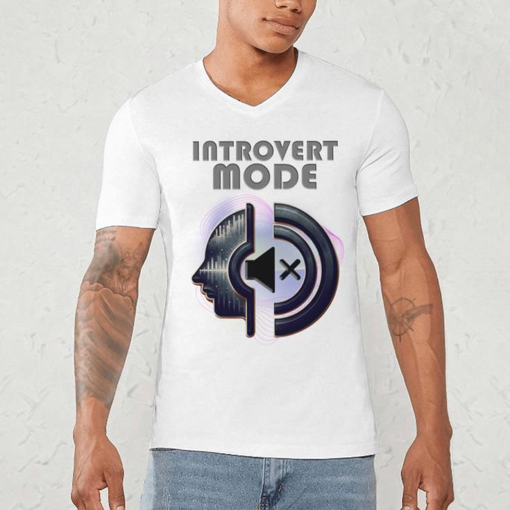 Introvert Mode Finding Inner Peace In Silence Men's V-Neck T-Shirt