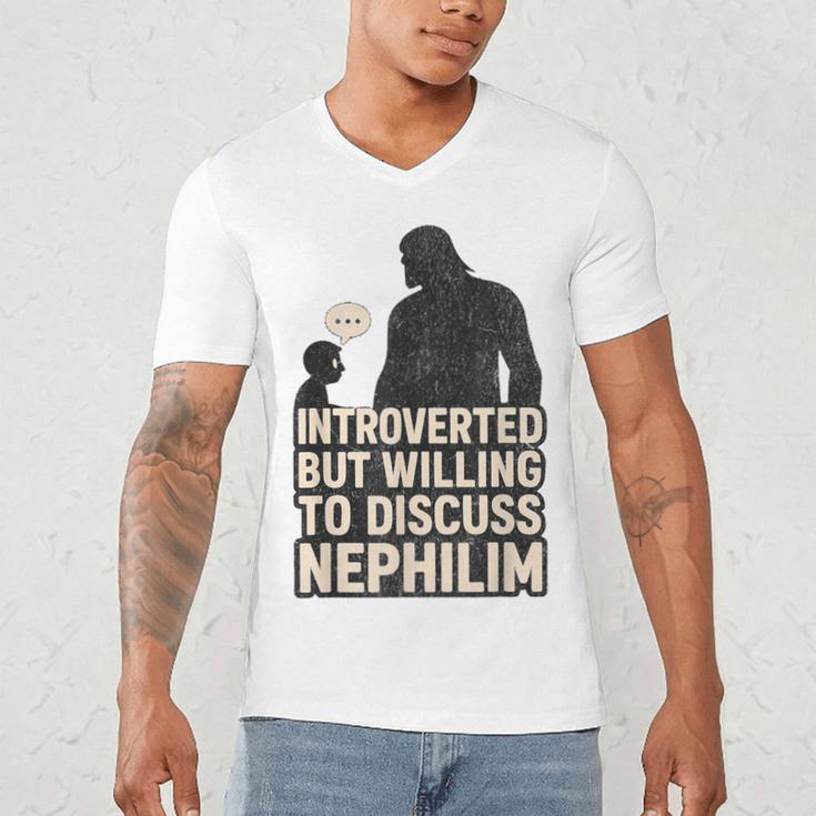 Introverted But Willing To Discuss Nephilim Tee Men's V-Neck T-Shirt
