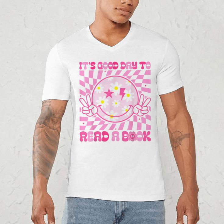 It's Good Day To Read Book Library Reading Lovers Men's V-Neck T-Shirt