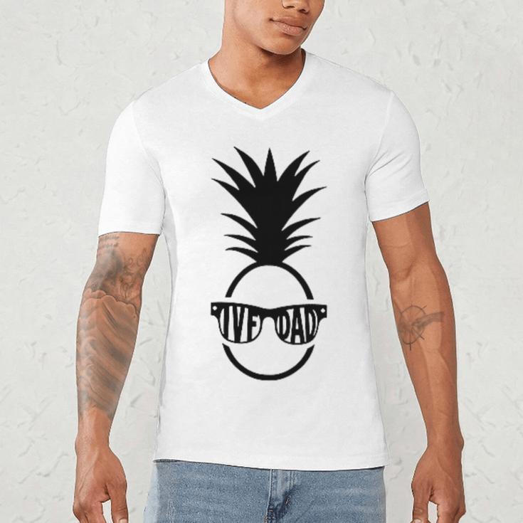 IVF DAD Pineapple Transfer Day Retrieval Day Infertility Men's V-Neck T-Shirt