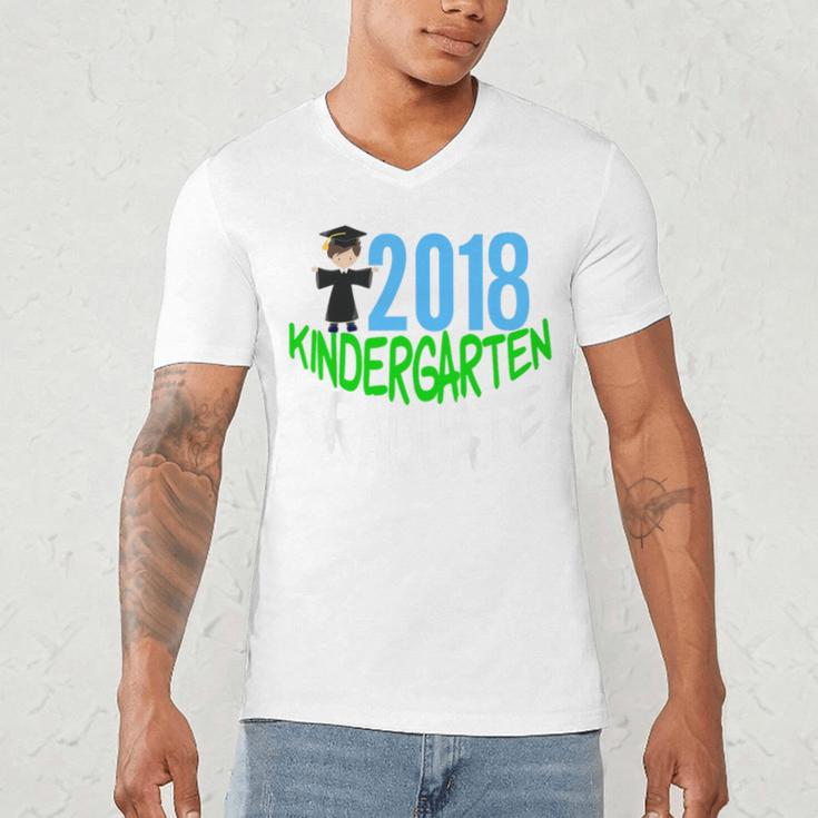 Kids 2018 Kindergarten Graduation Men's V-Neck T-Shirt